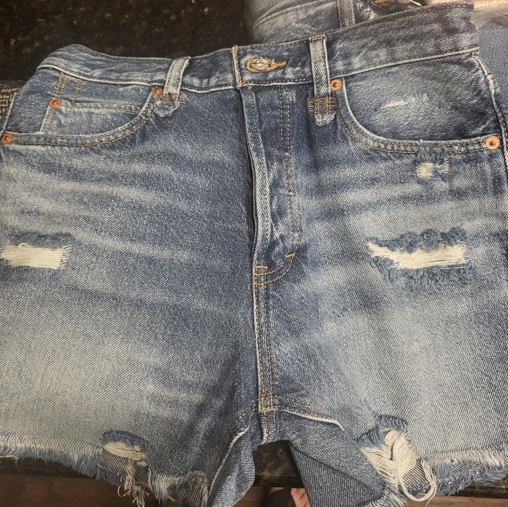 FP MOVEMENT free people sz 25 and sz 24 distressed NWT shorts available